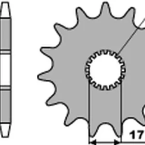 Cenový Hit PBR řetězové kolo přední 515 13 18NC GARELLI 50 '86-'91 (ŁAŃC.415) (MADE IN ITALY)